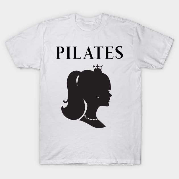 Pilates Queen Silhouette T-Shirt by ClaudiaFlores